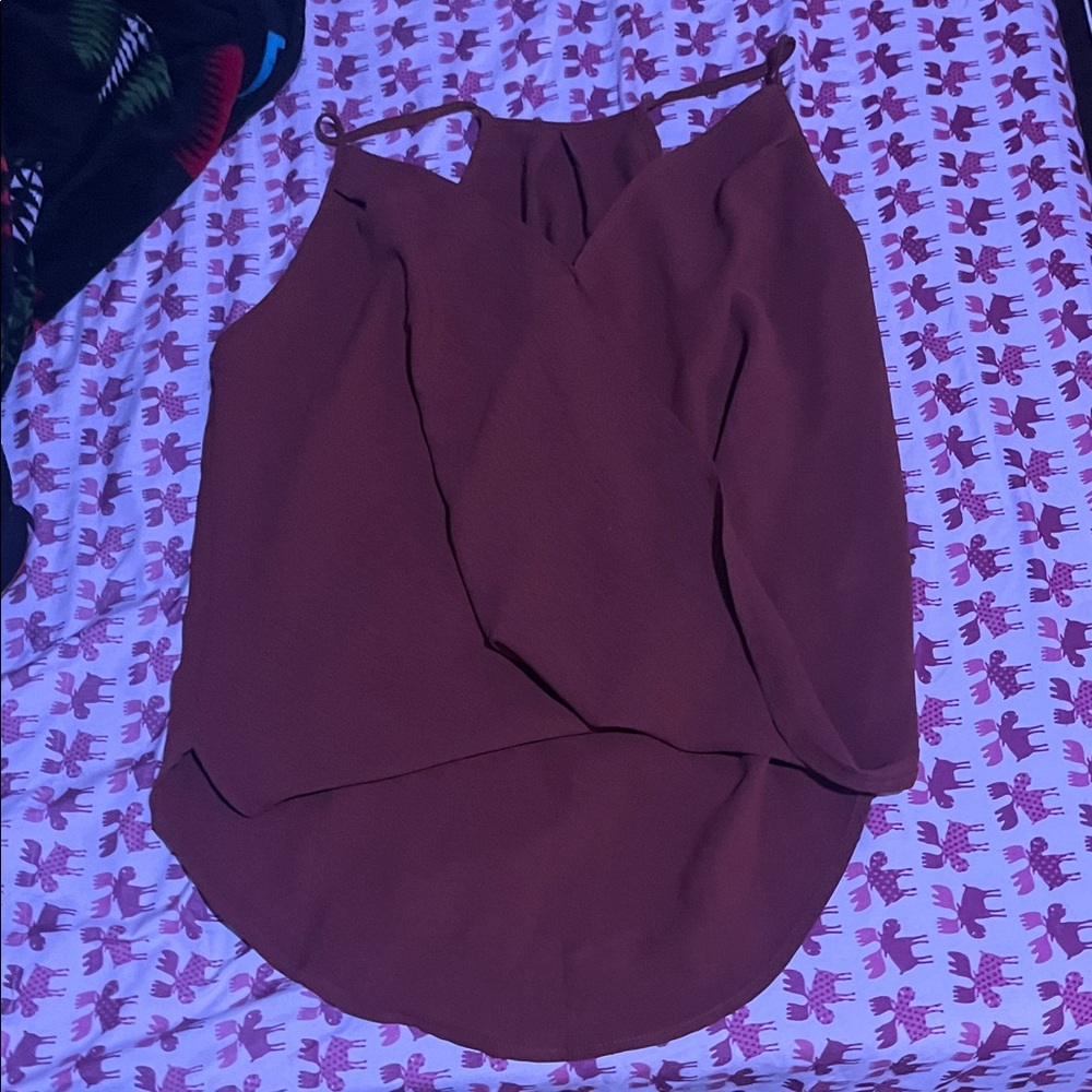 SHEIN Women's Burgundy Camisole Top